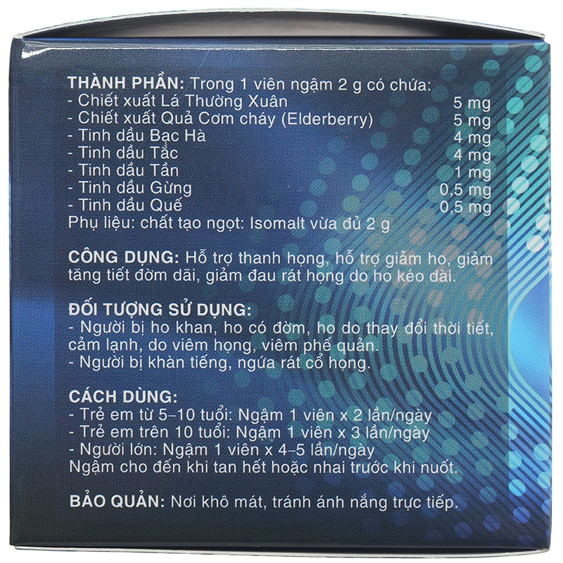 Viên Ngậm Hotexcol hỗ trợ giảm ho, giảm đau rát họng hộp 40 viên - 4
